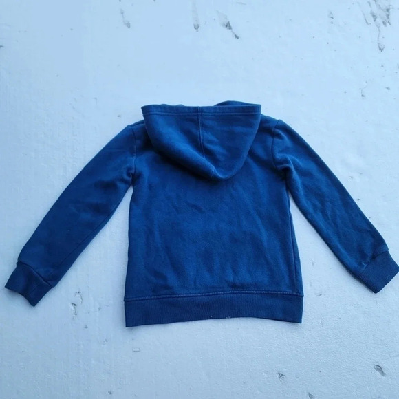 Boys Under Armour Big Logo Pullover Hoodie Blue Orange - Size 6 - Picture 5 of 8